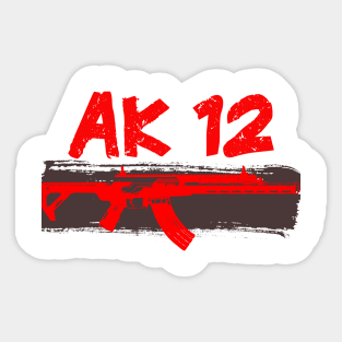 AK 12 Rifle Sticker